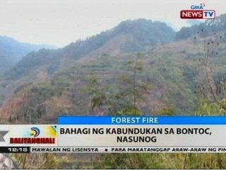 BT: Bahagi ng kabundukan sa Bontoc, nasunog