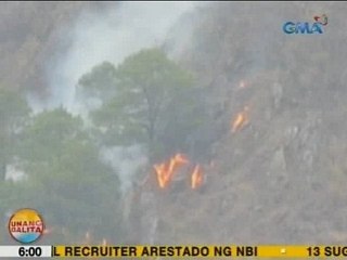 UB: Aabot sa 8 ektarya ng lupa, natupok sa sunog sa Mt. Province