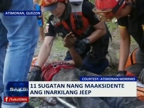 Saksi: 11 sugatan nang maaksidente ang inarkilang jeep
