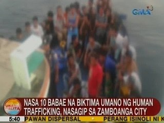 UB: Nasa 10 babae na biktima umano ng human trafficking, nasagip sa Zamboanga City