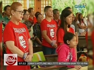 24 Oras: Sen. Santiago at Mayor Duterte, hindi nangampanya ngayong araw