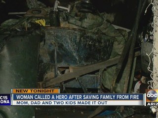 Neighbor credited with saving family from Laveen fire