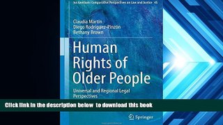 READ book  Human Rights of Older People: Universal and Regional Legal Perspectives (Ius Gentium: