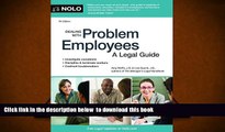READ book  Dealing With Problem Employees: How to Manage Performance   Personal Issues in the