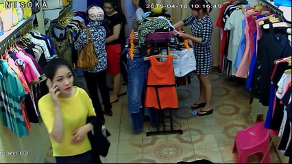 ăn trộm shop quần áo