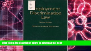 READ book  Employment Discrimination Law  BOOK ONLINE