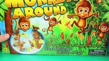 Monkeying Around Family Board Game With GIANT Surprise Egg Candy & Disney Cars Color Changers