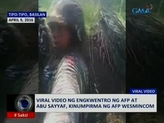 Saksi: Viral video ng engkwentro ng AFP at Abu Sayyaf, kinumpirma ng AFP WesMinCom