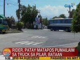 UB: Rider, patay matapos pumailalim sa truck sa Pilar, Bataan