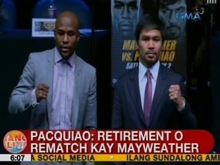 UB: Pacquiao: Retirement o rematch kay Mayweather