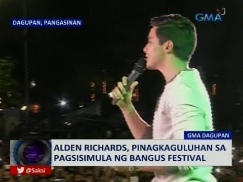 SAKSI: Alden Richards, pinagkaguluhan sa pagsisimula ng Bangus Festival
