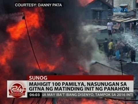 24 Oras: Mahigit 100 pamilya, nasunugan sa gitna ng matinding init ng panahon