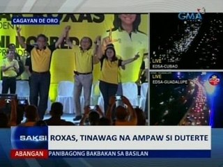 SAKSI: Roxas, tinawag na ampaw si Duterte