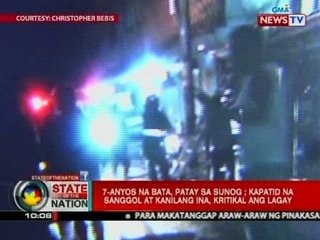 SONA: 7-anyos na bata, patay sa sunog