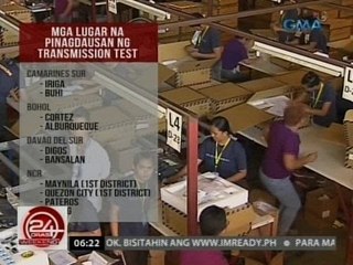 24 Oras: Mahinang signal at iba pang aberya, naranasan sa transmission test ng Comelec