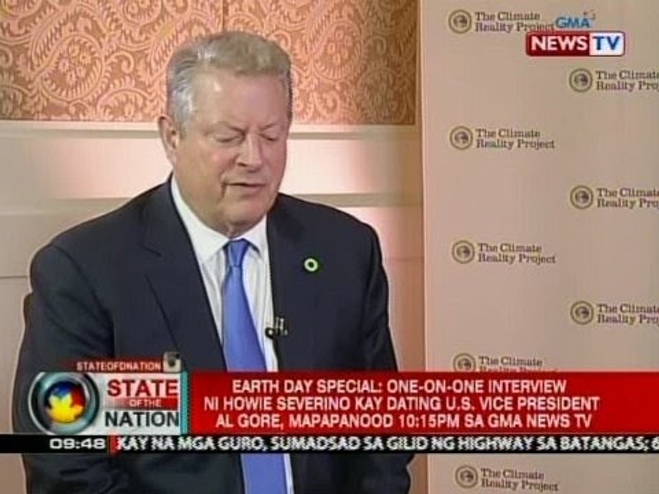 SONA: One-on-one interview kay dating US VP Al Gore, mapapanood 10:15 pm sa GMA News TV