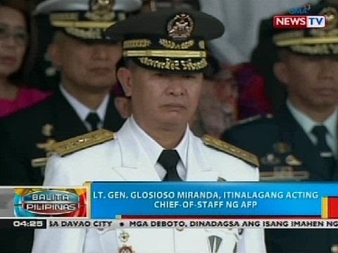 Lt. Gen. Glosioso Miranda, itinalagang acting chief-of-staff ng AFP