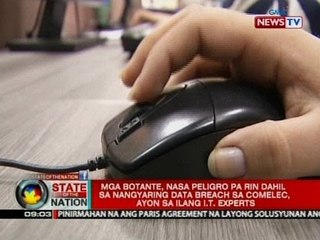 SONA: Mga botante, nasa peligro pa rin dahil sa nangyaring data breach sa Comelec