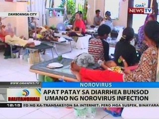 BT: Apat na diarrhea bunsod umano ng norovirus infection