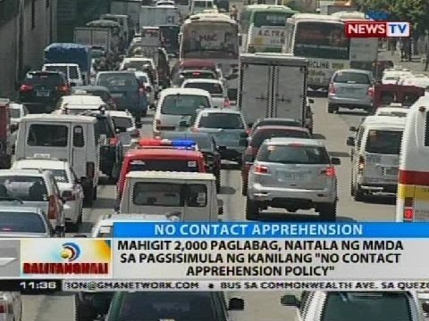 Mahigit 2,000 paglabag, naitala ng MMDA sa pagsisimula ng kanilang 'no contact apprehension policy'