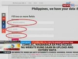 Comelec, nagbabala sa pag-access ng website kung saan in-upload ang voters' data