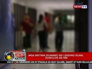 SONA: Mga biktima diumano ng lending scam, dumulog sa NBI
