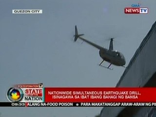 SONA: Nationwide simultaneous earthquake drill, isinagawa sa iba't ibang bahagi ng bansa