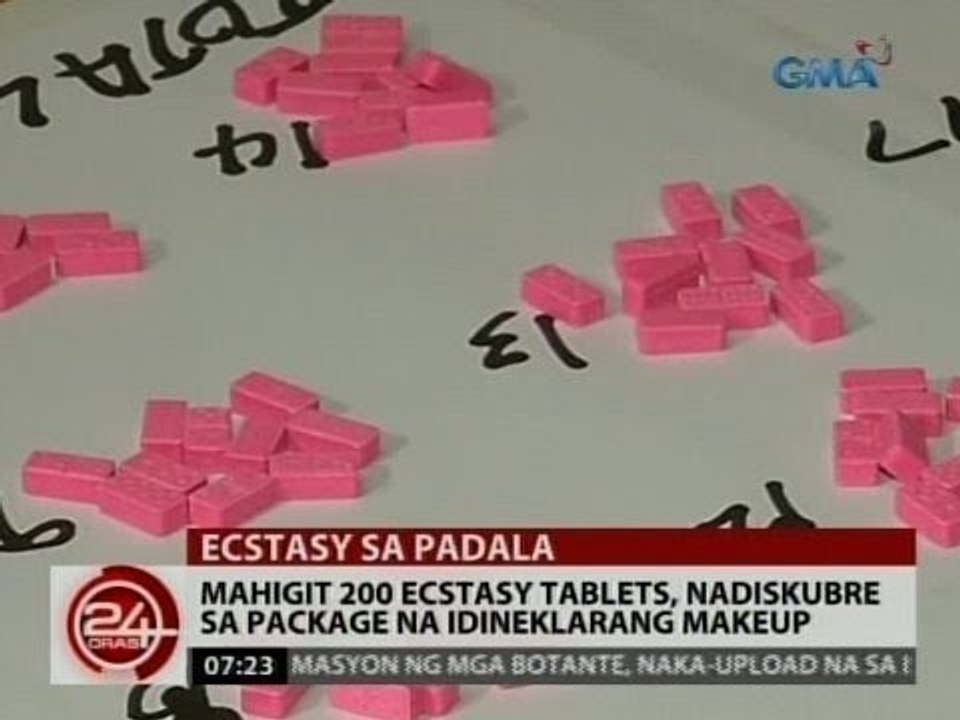 24 Oras: Mahigit 200 ecstacy tablets, nadiskubre sa package na idineklarang makeup