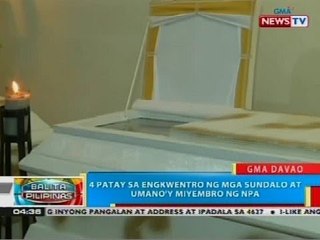 4 patay sa engkwentro ng mga sundalo at umano'y miyembro ng NPA