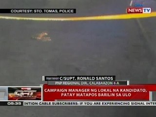 Panayam kay C/Supt Ronald Santos, PNP Regional Dir., Calabarzon 4-A