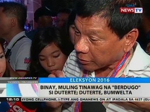 Binay, muling tinawag na 'Berdugo' si Duterte; Duterte, bumwelta