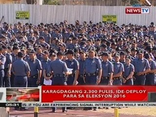 QRT: Karagdagang 2,300 pulis, ide-deploy para sa Eleksyon 2016