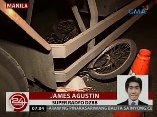 24 Oras: Lalaking naka-bisikleta, patay nang mabangga ng truck habang tumatawid