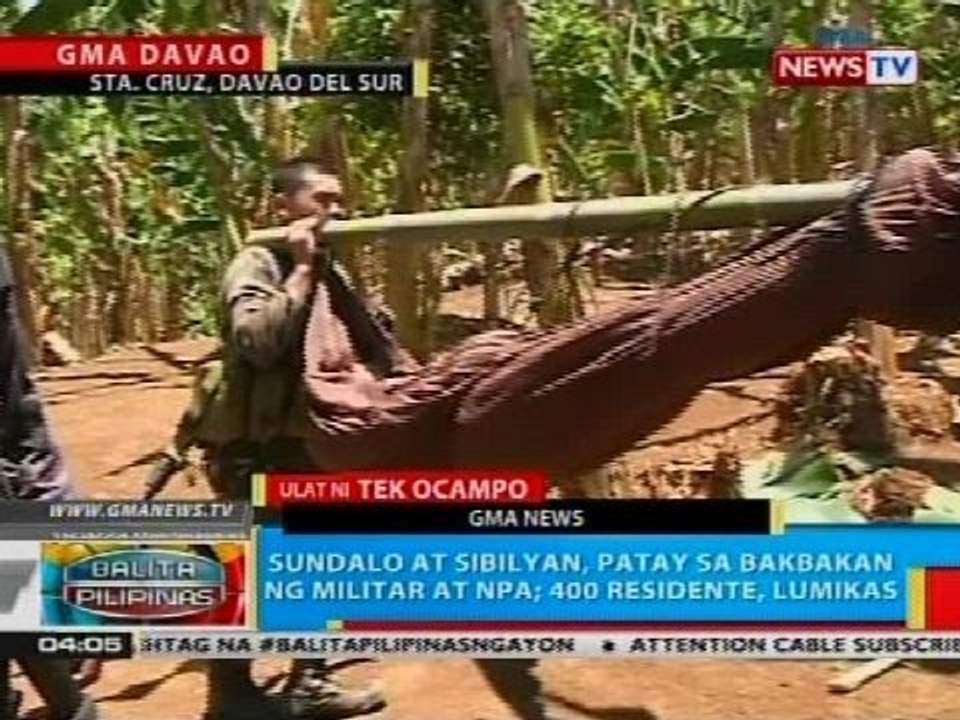 BP: Sundalo at sibilyan, patay sa bakbakan ng militar at NPA
