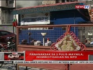 QRT: Pananaksak sa 2 pulis-Maynila, iniimbestigahan ng MPD