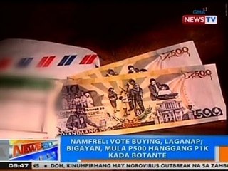 NTG: NAMFREL: Vote buying, laganap; bigayan, mula P500 hanggang P1k kada botante
