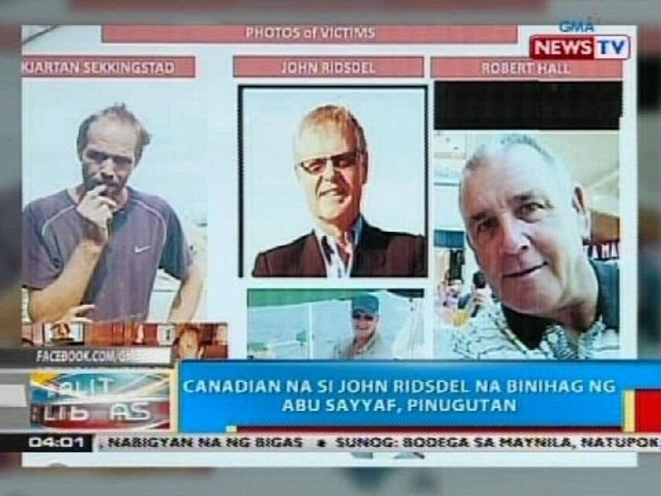 BP: Canadian na si John Ridsdel na binihag ng Abu Sayyaf, pinugutan