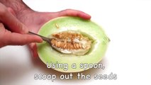 How to Quickly Cut, Seed and Peel a Honeydew Melon (HD)-3TPC77bQH0k