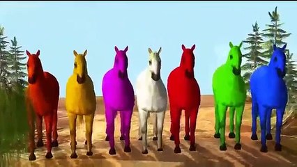 Colour Rhymes For Children | Dinosaur Cartoons For Kids | 3D Animal Videos