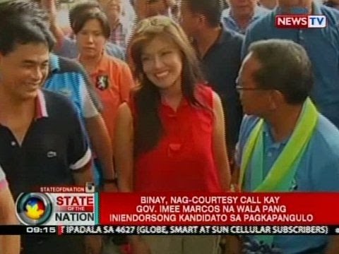 SONA: Binay, nagcourtesy call kay Gov. Marcos na wala pang iniendorsong kandidato sa pagkapangulo