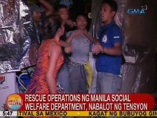 UB: Rescue operations ng Manila Social Welfare Department, nabalot ng tensyon