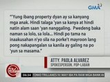 24 Oras: PDP-Laban, dinepensahan si Duterte sa mga inuugnay sa kanyang mga ari-arian
