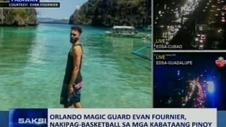 SAKSI: Orlando Magic guard Evan Fournier, nakipag-basketball sa mga kabataang Pinoy