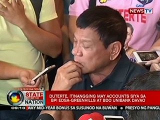 SONA: Duterte, kumasa sa hamon ni Trillanes na buksan ang account niya sa BPI J. Vargas