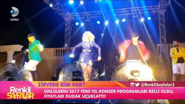 Ünlüler Yeni Yılda Çıktıkları Sahnelerden Ne Kadar Para Alacaklar TARKAN | Renkli Sayfalar