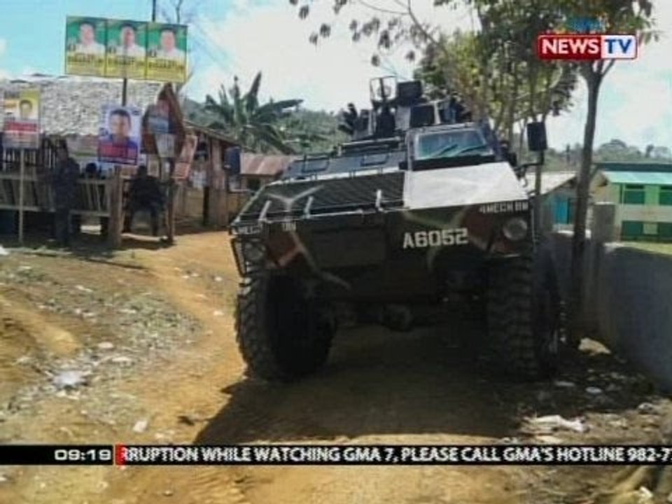 SONA: 4 na tangke ng militar, inakyat sa bulubunduking bahagi ng Lanao Del Norte