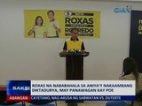 SAKSI: Roxas na nababahala sa aniya'y nakaambang na diktadurya, may panawagan kay Poe