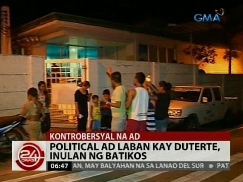 24 Oras: Political ad laban kay Duterte, inulan ng batikos