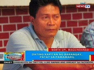 BP: Dating kapitan ng baragay, patay sa pamamaril