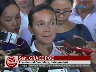 24 Oras: Poe, isinapubliko ang 2015 SALN kung kailan ang net worth niya ay mahigit P89 milyon